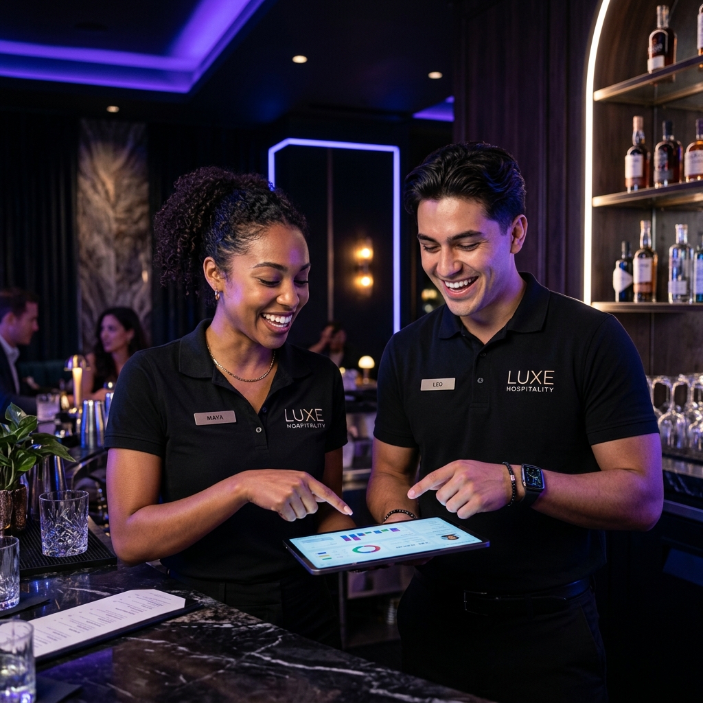 Estudiantes formándose en hospitalidad